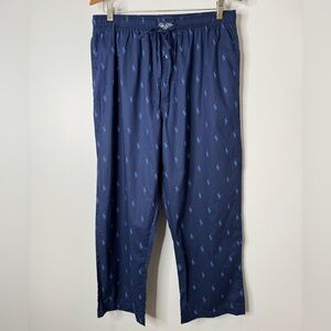 Polo‎ Ralph Lauren Navy Blue All Over Pony Print 100% Cotton Men’s Large